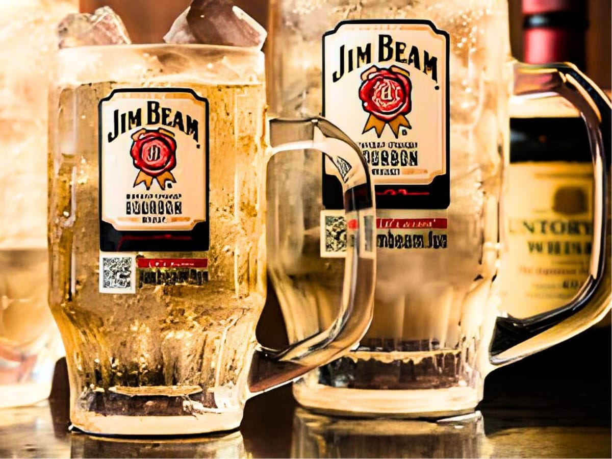 キンキンに冷えた名物のジムビーム超炭酸ハイボール
